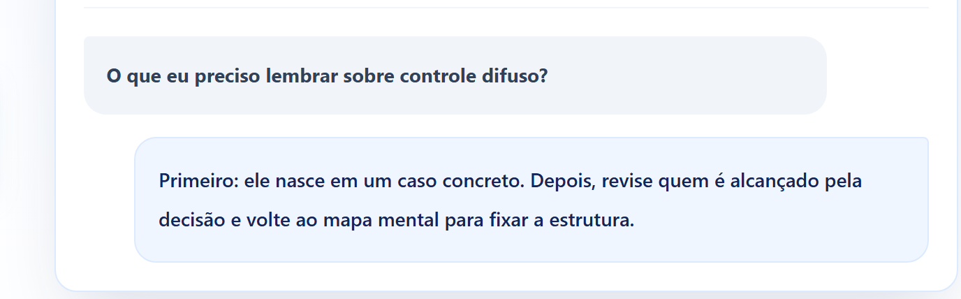 Chat real do Marco IA respondendo durante o estudo