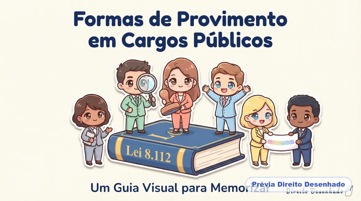 Mapas mentais de Direito Administrativo: Formas de Provimento em Cargos Públicos