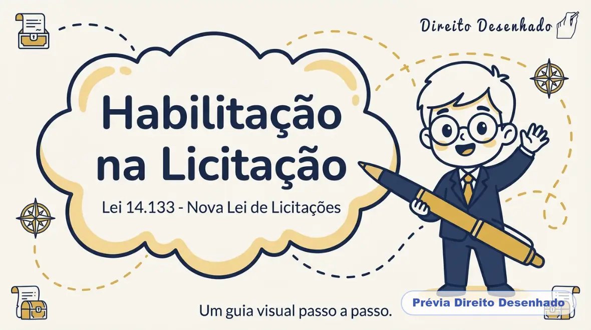 Mapas mentais de Direito Administrativo: Habilitação - Fase da Licitação