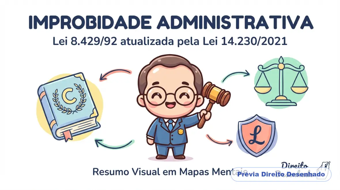 Mapas mentais de Direito Administrativo: Improbidade Administrativa