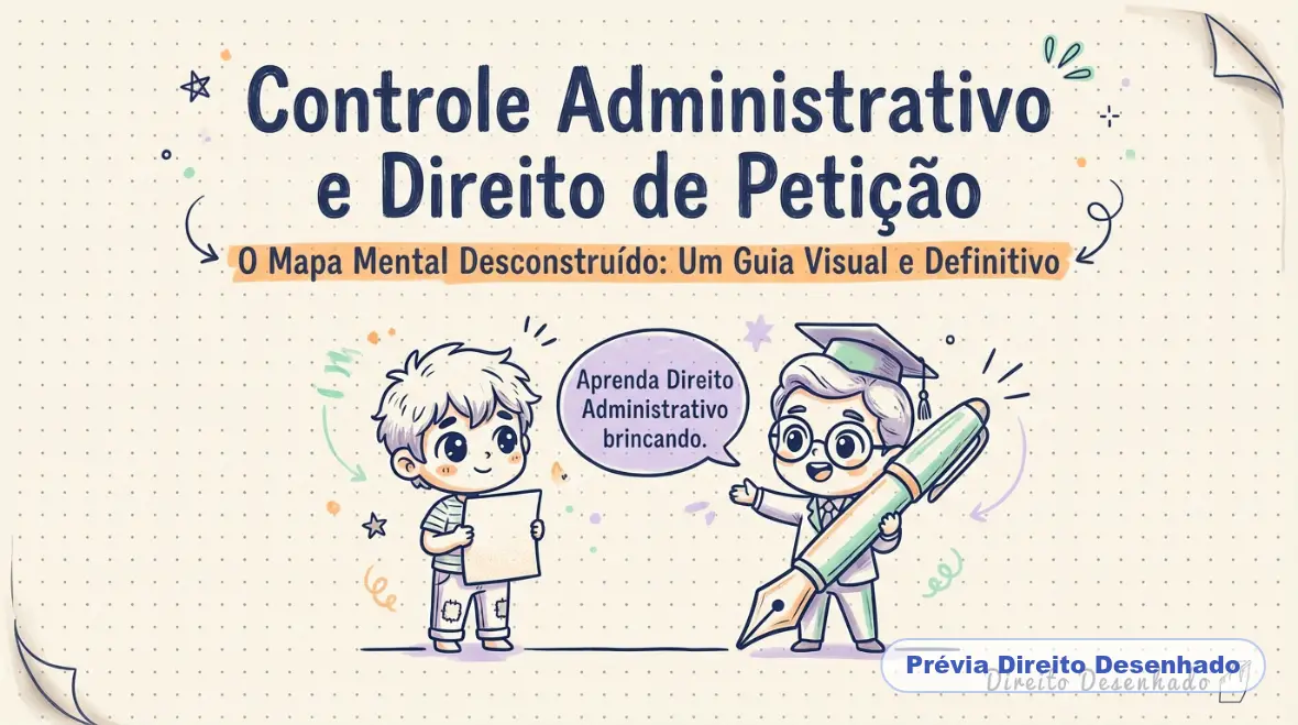 Mapas mentais de Direito Administrativo: Controle Administrativo e Direito de Petição
