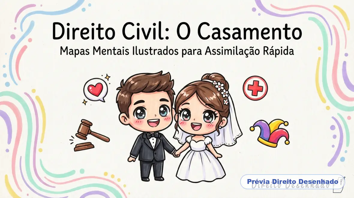 Mapas mentais de Direito Civil: Casamento