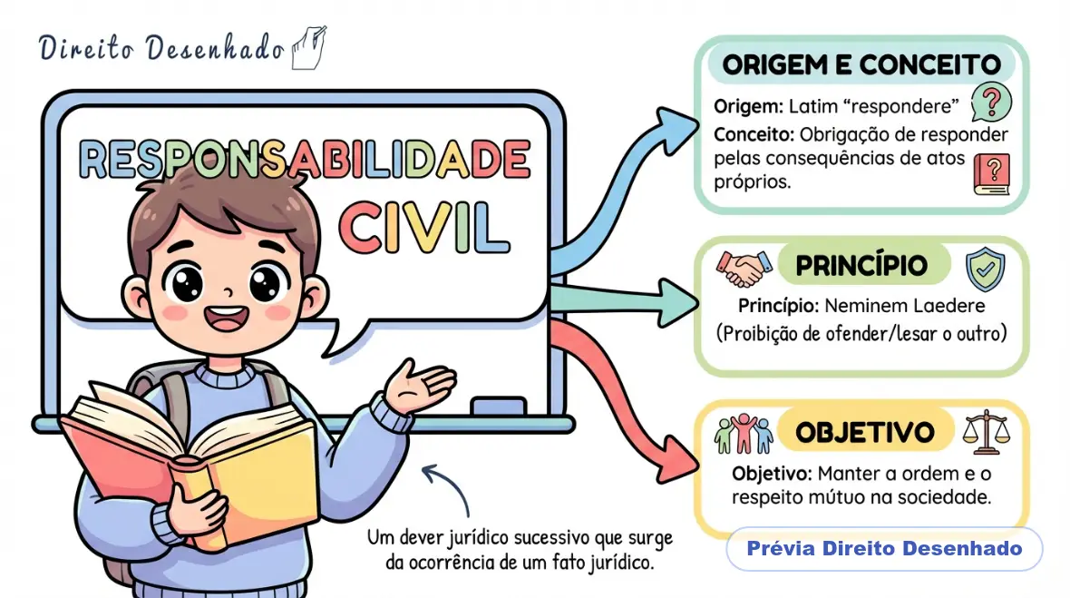Mapas mentais de Direito Civil: Responsabilidade Civil - Parte 1
