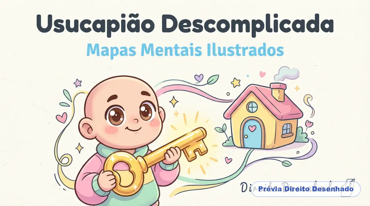 Mapas mentais de Direito Civil: Usucapião