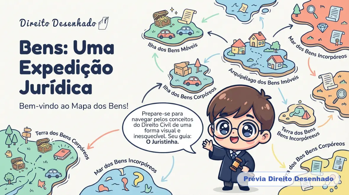 Mapas mentais de Direito Civil: Bens