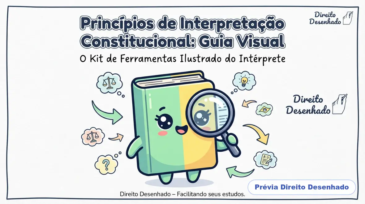 Mapas mentais de Direito Constitucional: Princípios de Interpretação Constitucional