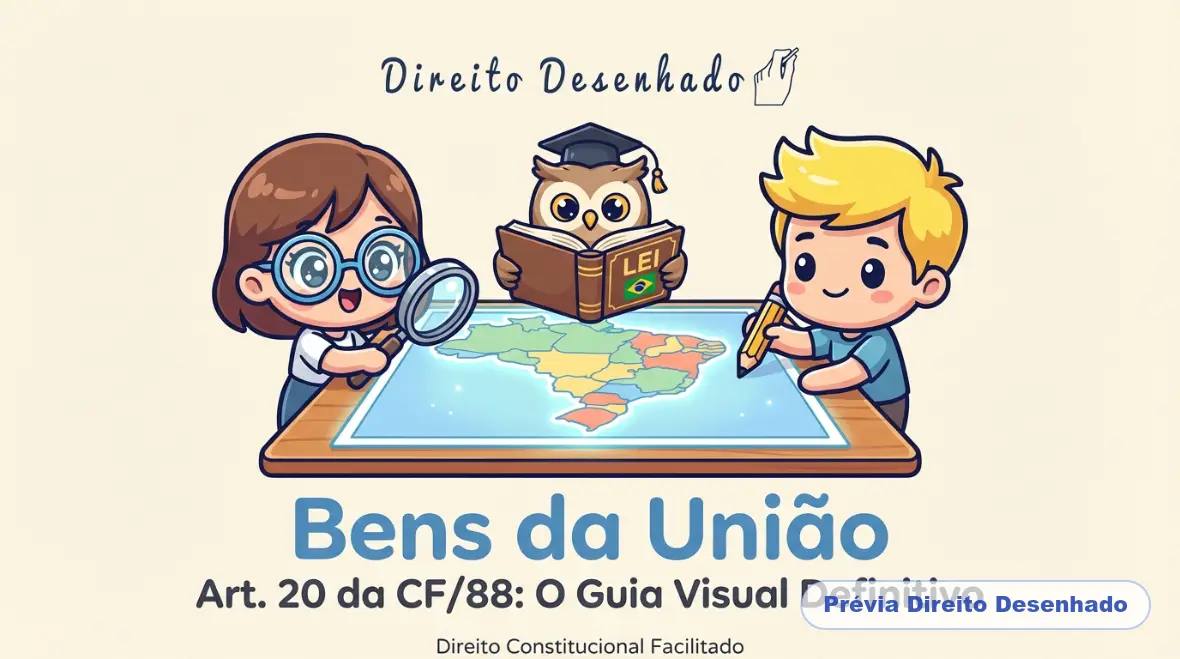 Mapas mentais de Direito Constitucional: Bens da União