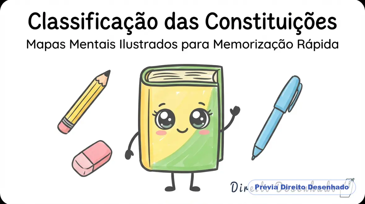 Mapas mentais de Direito Constitucional: Classificação das Constituições