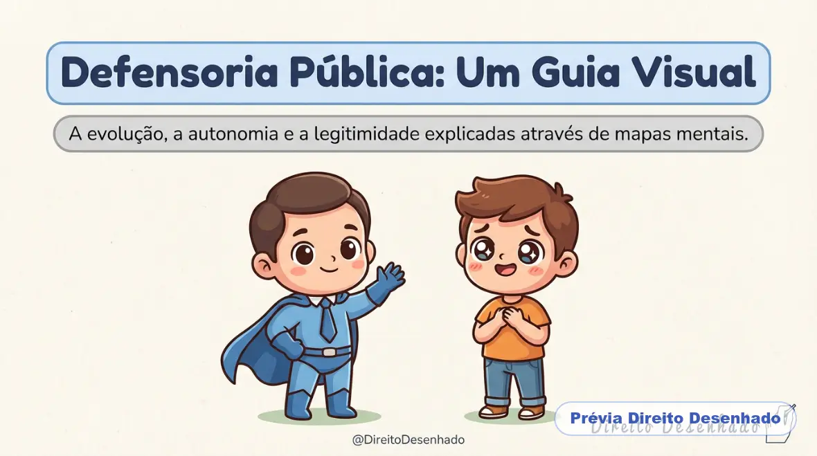 Mapas mentais de Direito Constitucional: Defensoria Pública