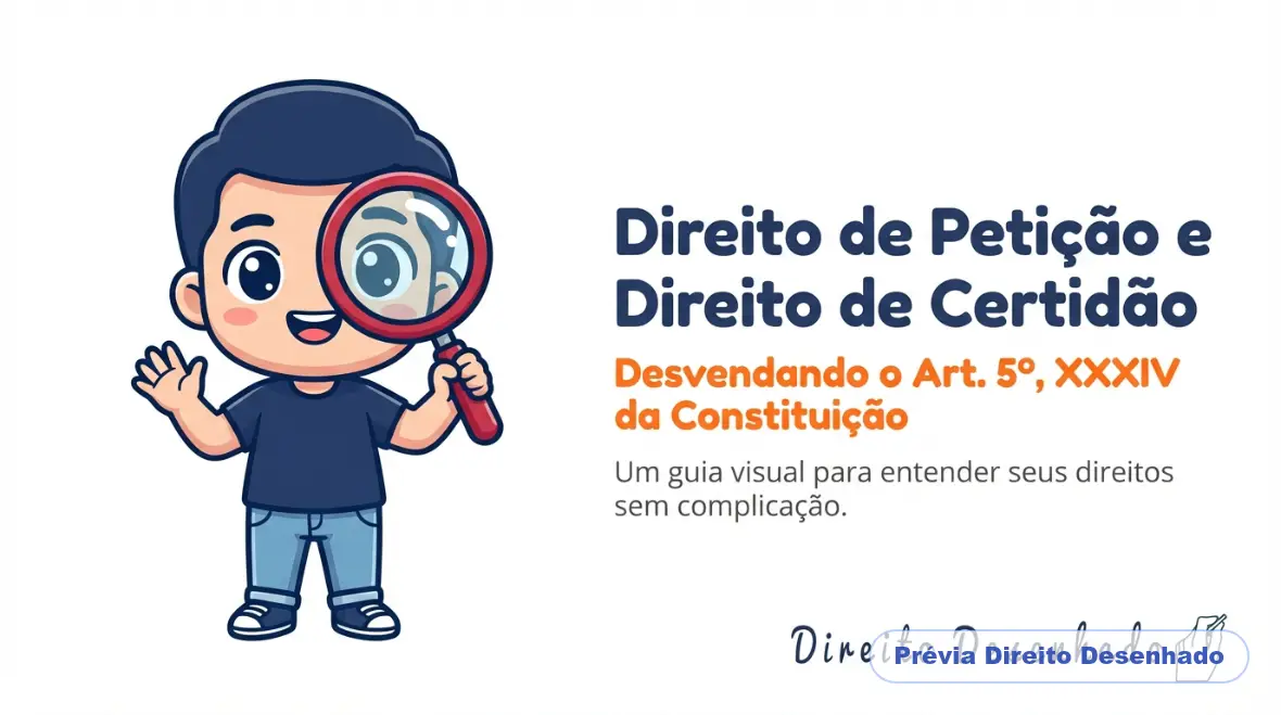 Mapas mentais de Direito Constitucional: Direito de Petição e Direito de Obter Certidão