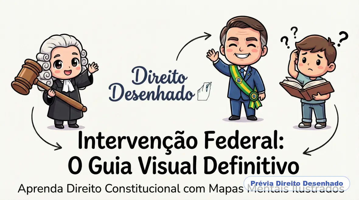 Mapas mentais de Direito Constitucional: Intervenção