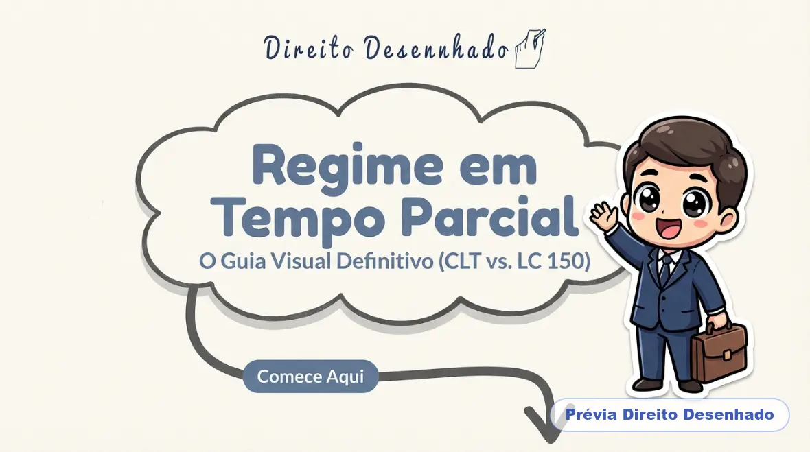 Mapas mentais de Direito do Trabalho: Regime em Tempo Parcial