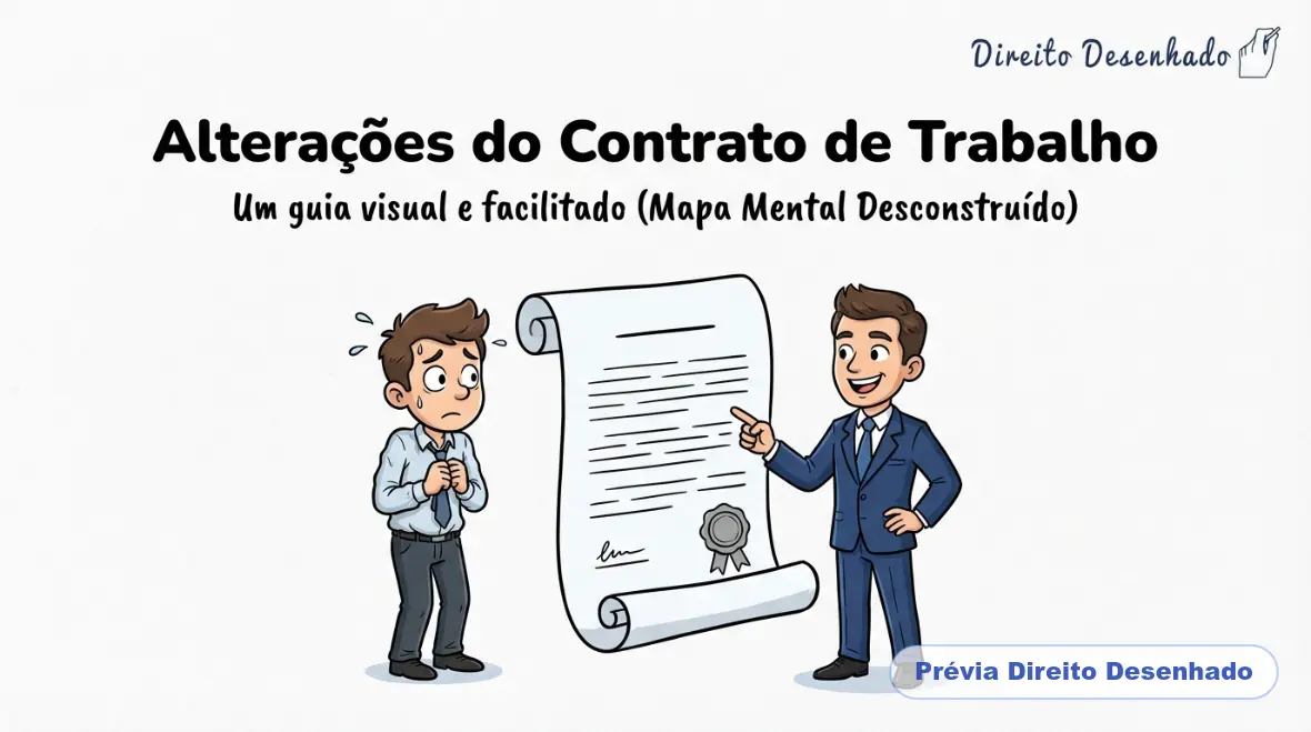 Mapas mentais de Direito do Trabalho: Alterações do Contrato de Trabalho