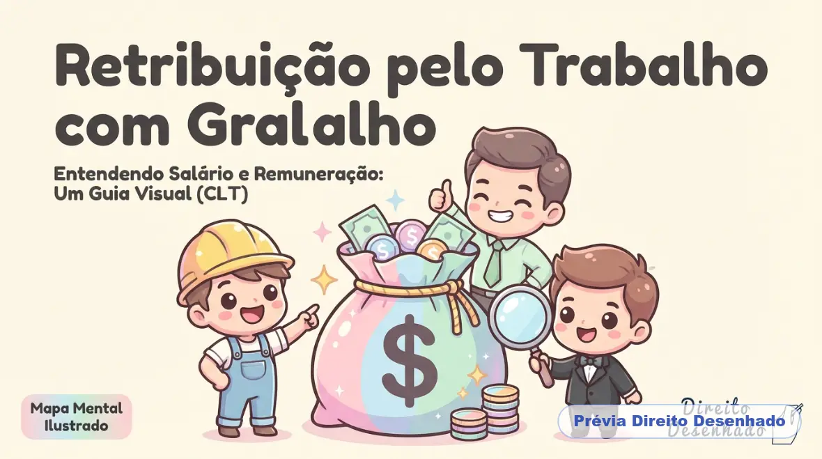 Mapas mentais de Direito do Trabalho: Retribuição pelo Trabalho