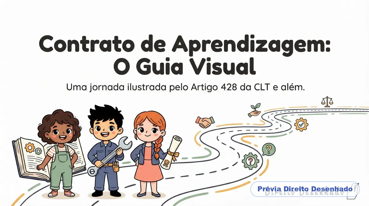 Mapas mentais de Direito do Trabalho: Contrato de Aprendizagem