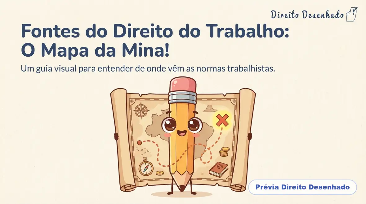 Mapas mentais de Direito do Trabalho: Fontes do Direito do Trabalho