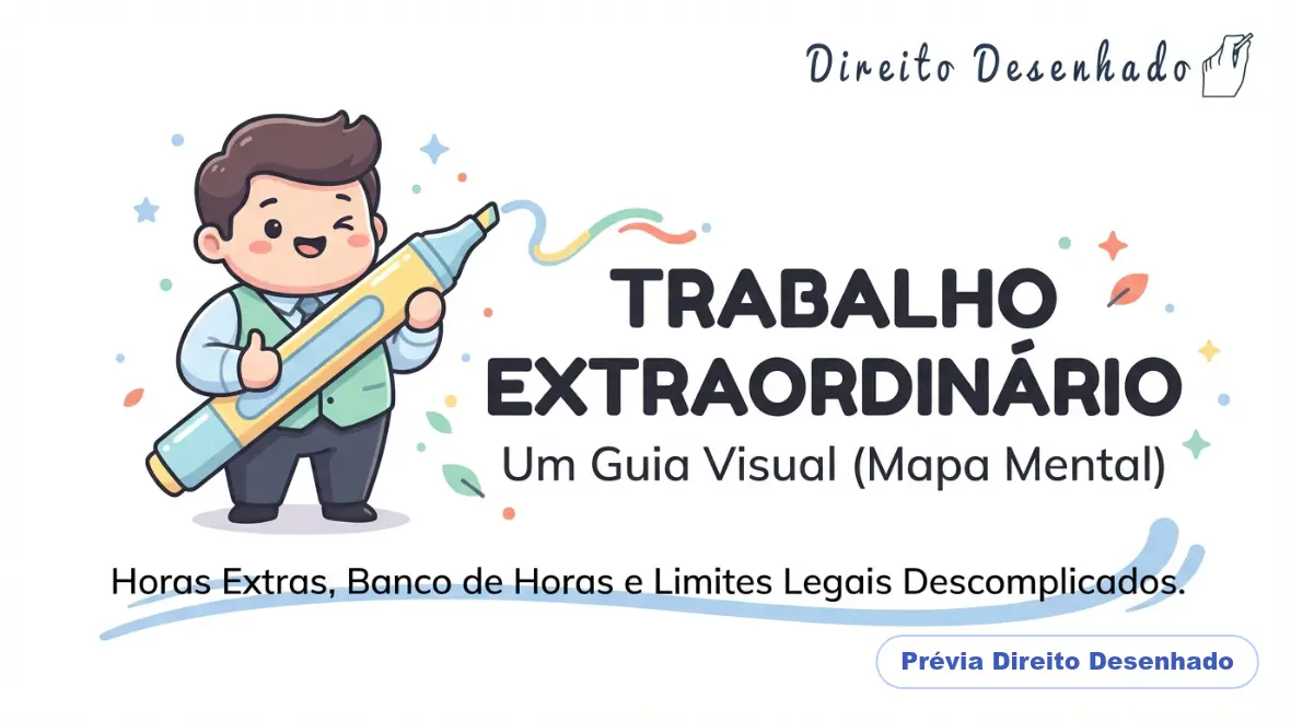 Mapas mentais de Direito do Trabalho: Trabalho Extraordinário