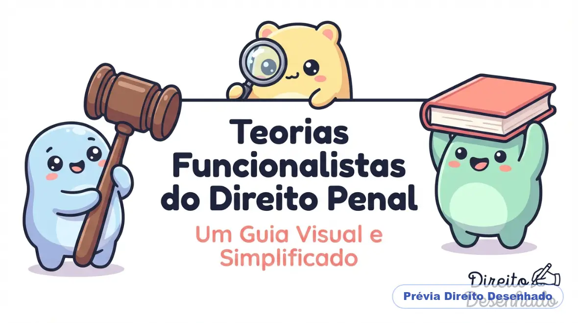 Mapas mentais de Direito Penal: Teorias Funcionalistas
