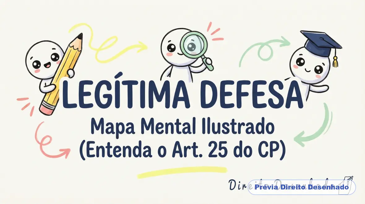 Mapas mentais de Direito Penal: Legitima Defesa
