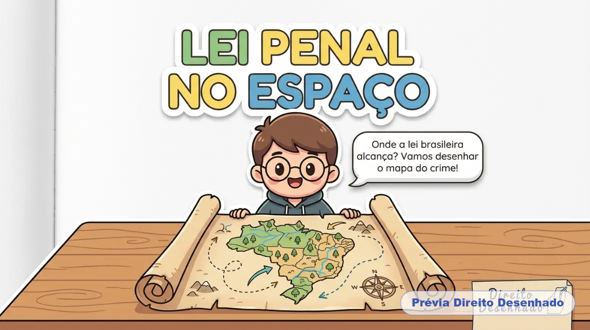 Mapas mentais de Direito Penal: Lei Penal no Espaço