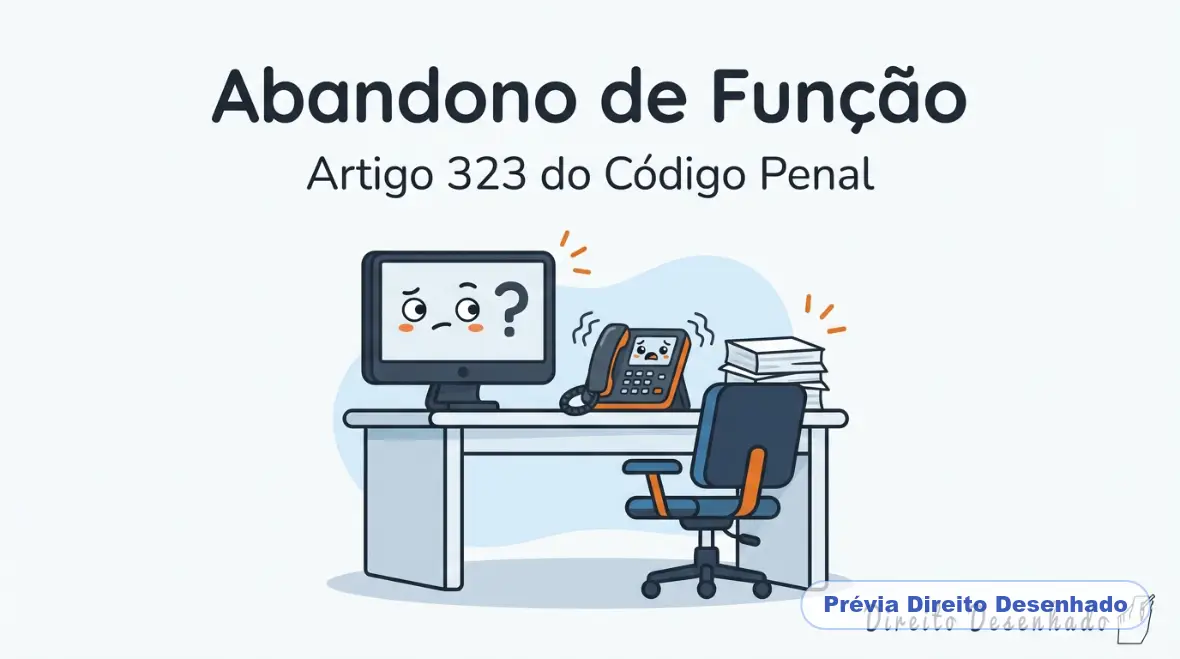 Mapas mentais de Direito Penal: Crime de Abandono de Função