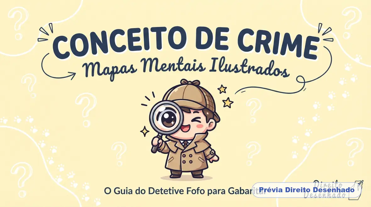 Mapas mentais de Direito Penal: Conceito de Crime