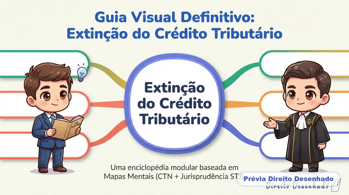 Mapas mentais de Direito Tributário: Extinção do Crédito Tributário