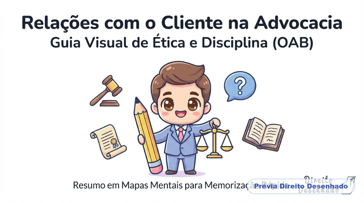 Mapas mentais de Ética - OAB: Relações do Advogado com o Cliente