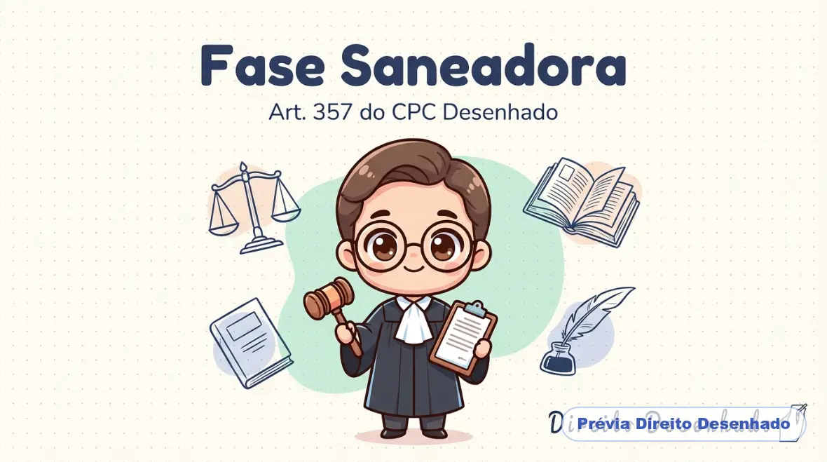 Mapas mentais de Processo Civil: Fase Saneadora