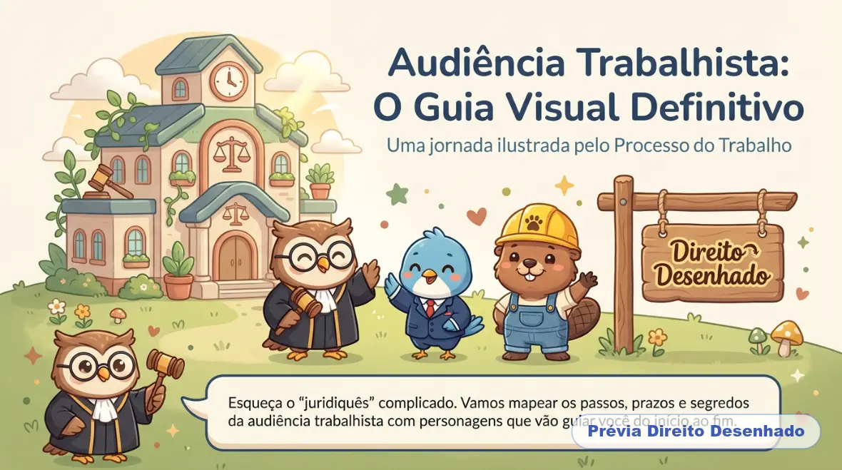 Mapas mentais de Processo do Trabalho: Audiência