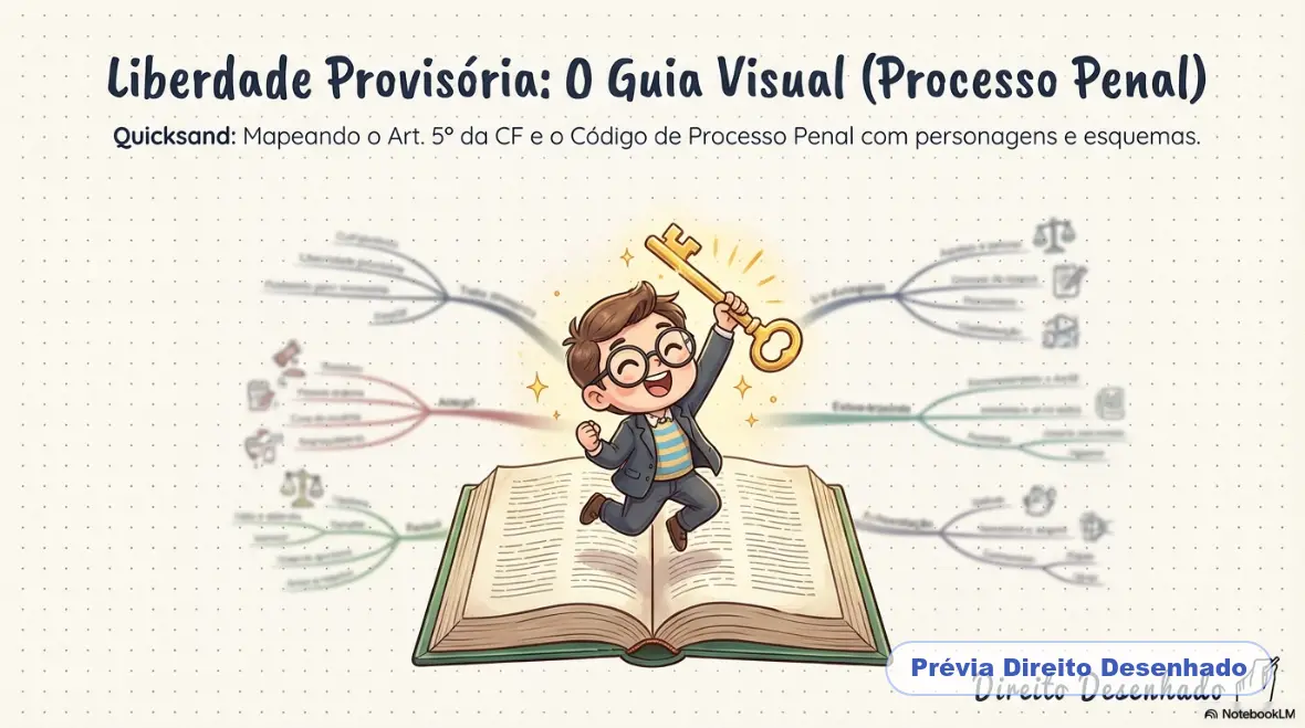 Mapas mentais de Processo Penal: Liberdade Provisória