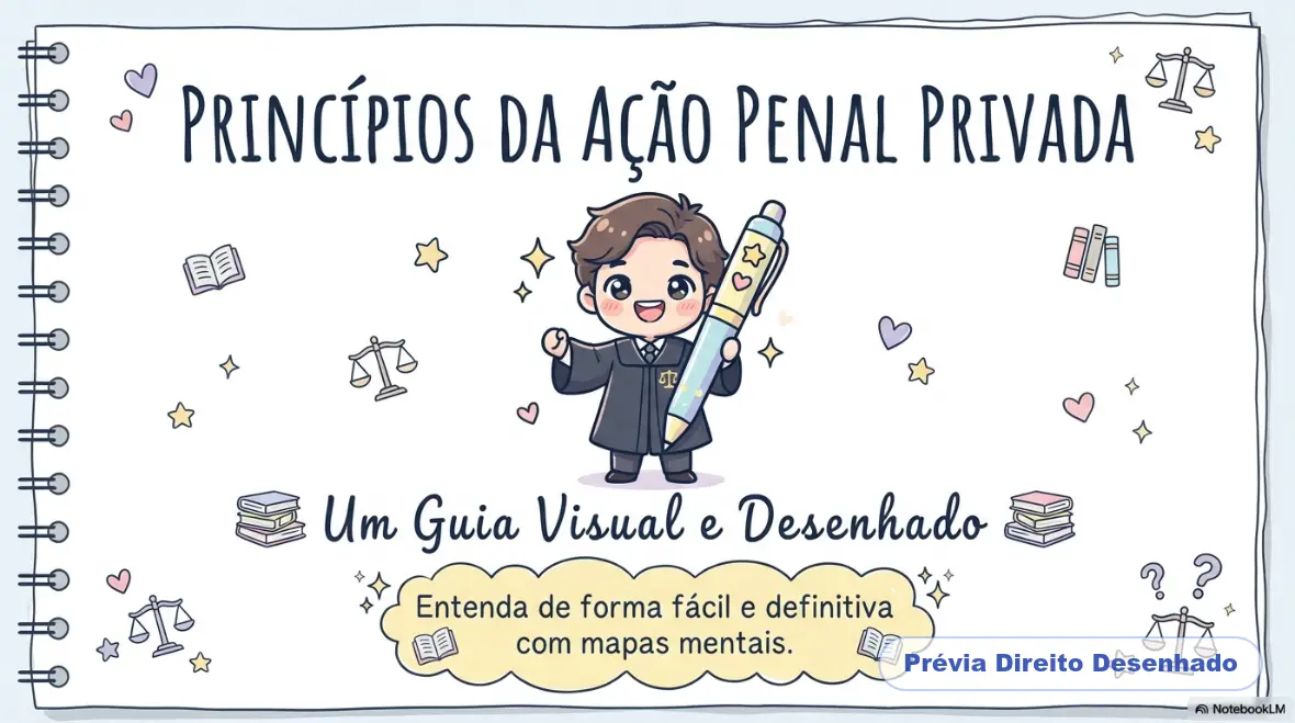 Mapas mentais de Processo Penal: Princípios da Ação Penal Privada