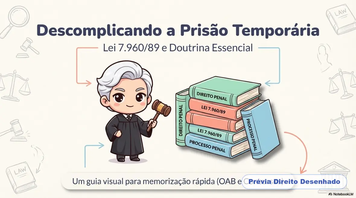 Mapas mentais de Processo Penal: Prisão Temporária