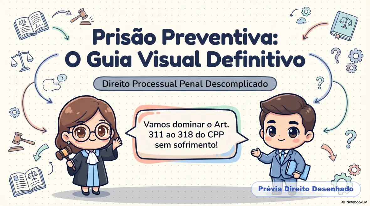 Mapas mentais de Processo Penal: Prisão Preventiva