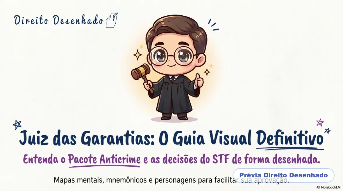Mapas mentais de Processo Penal: Juiz das Garantias